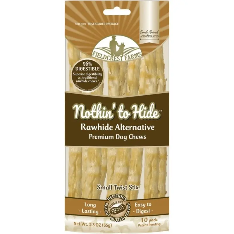 Nothin To Hide Twist Stix Peanut Butter Small/10pk