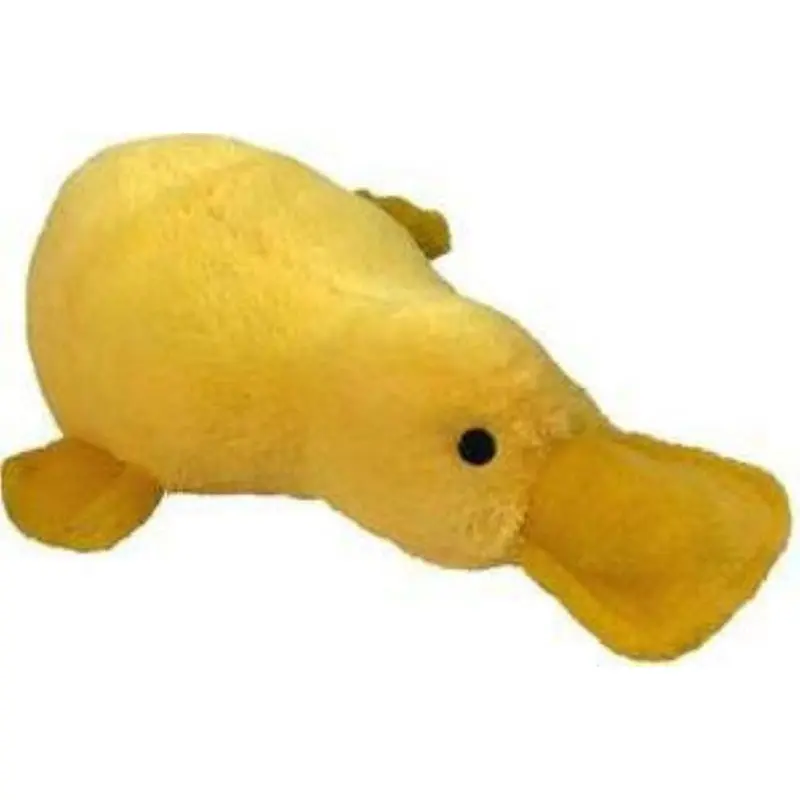 Petlou Promo Platypus Plush Dog Toy Yellow 15In