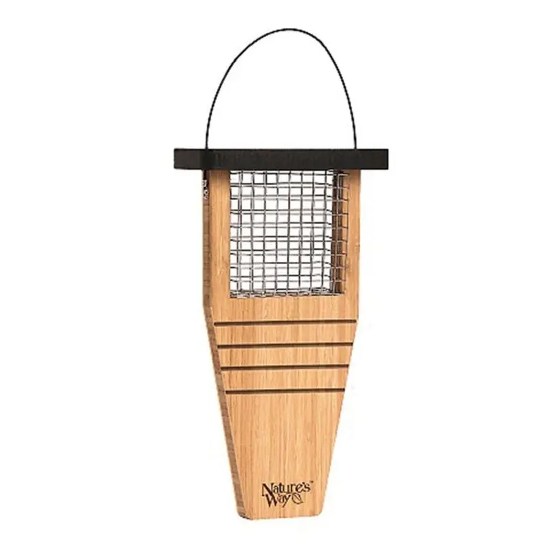 Tail-Prop Suet Feeder 14x7.875x3 Bamboo