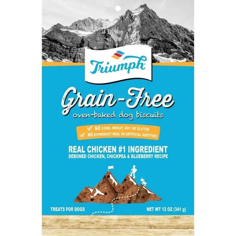 Triumph Grain Free Dog Biscuits-Chicken 12oz