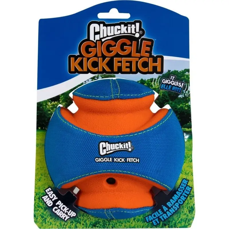 Chuckit Giggle Kick Fetch Dog Toy Sm Blue