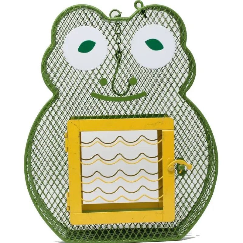 Frog Suet And Seed Feeder Green