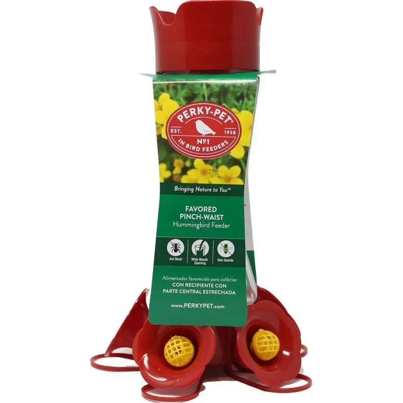 Pinch Waste Hummingbird Feeder 16oz Red