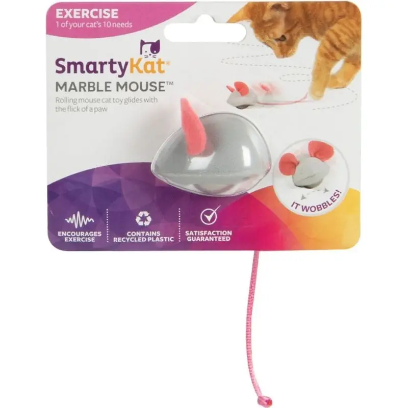 Smartykat Marble Mouse Rolling Marble Cat Toy