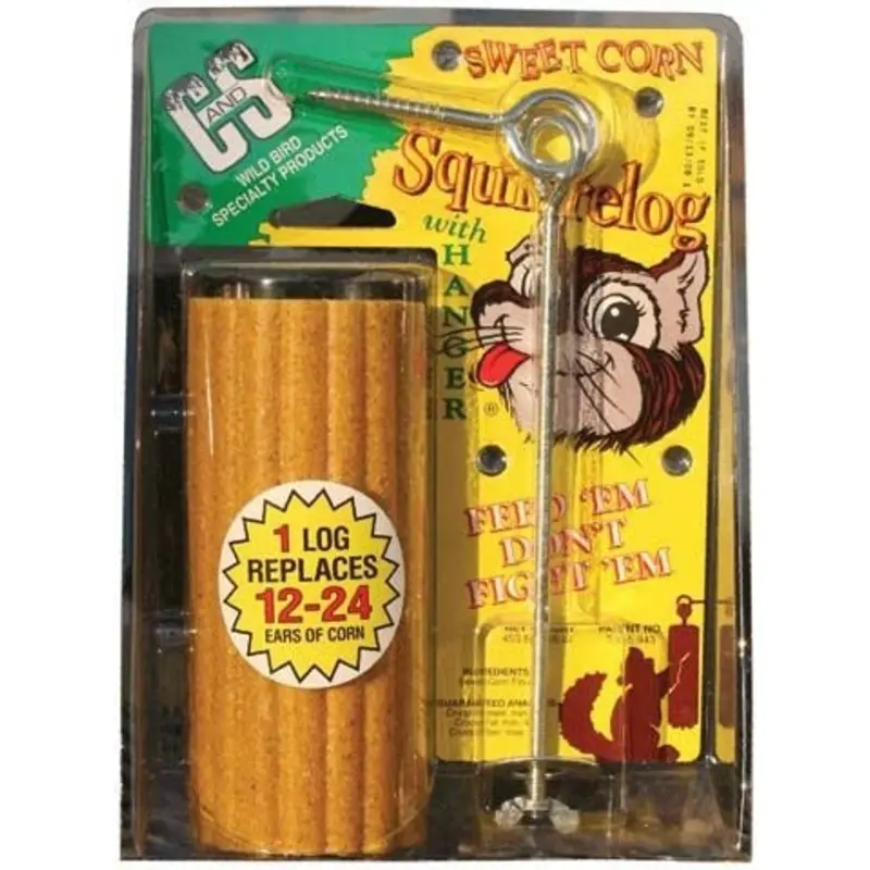 Squirrelog with Hanger Treats For Squirrels 16oz