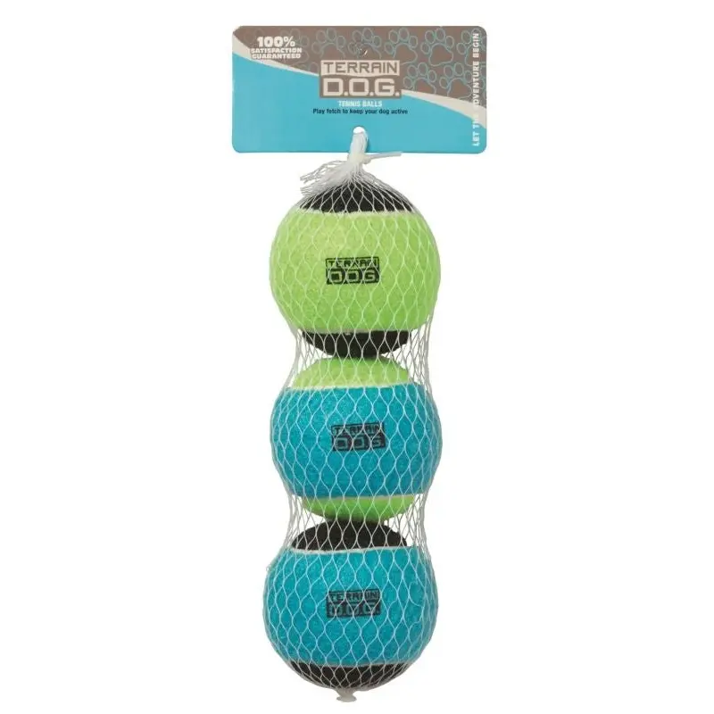 Weaver Leather Terrain D.O.G. Tennis Balls 3 Pack