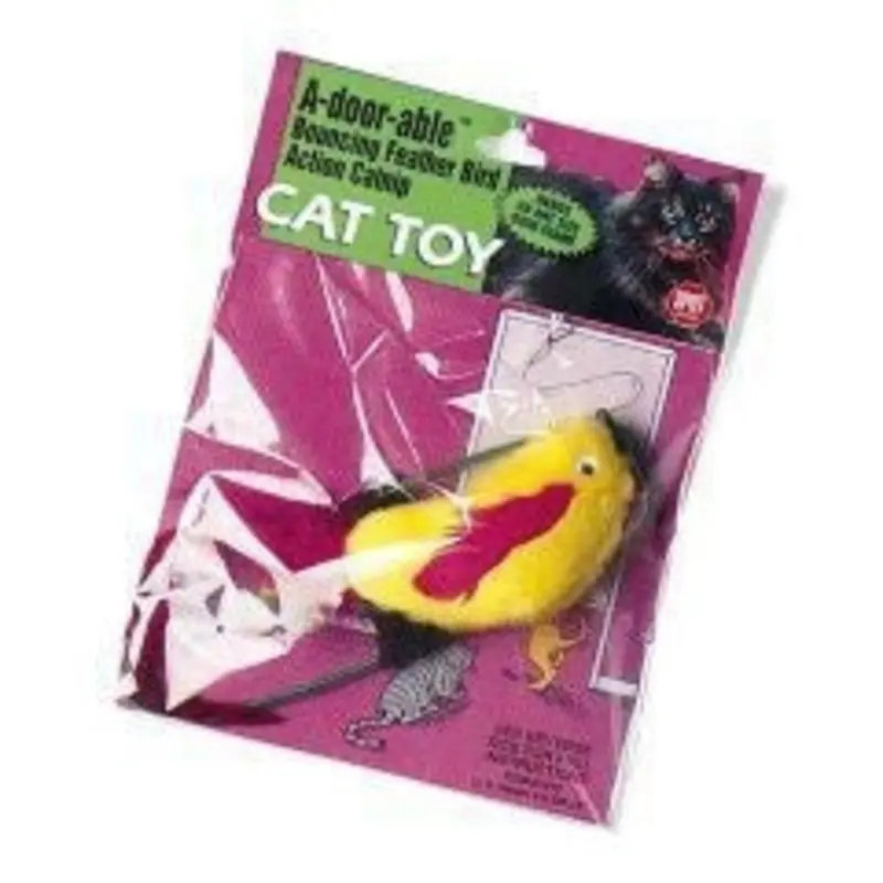 A-Door-Able Plush Bird 4x1x4.5 muticolor