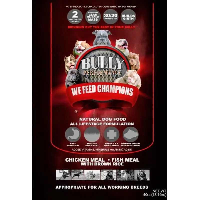 Bully Performance All Life Stage Dry Dog Food 40lb