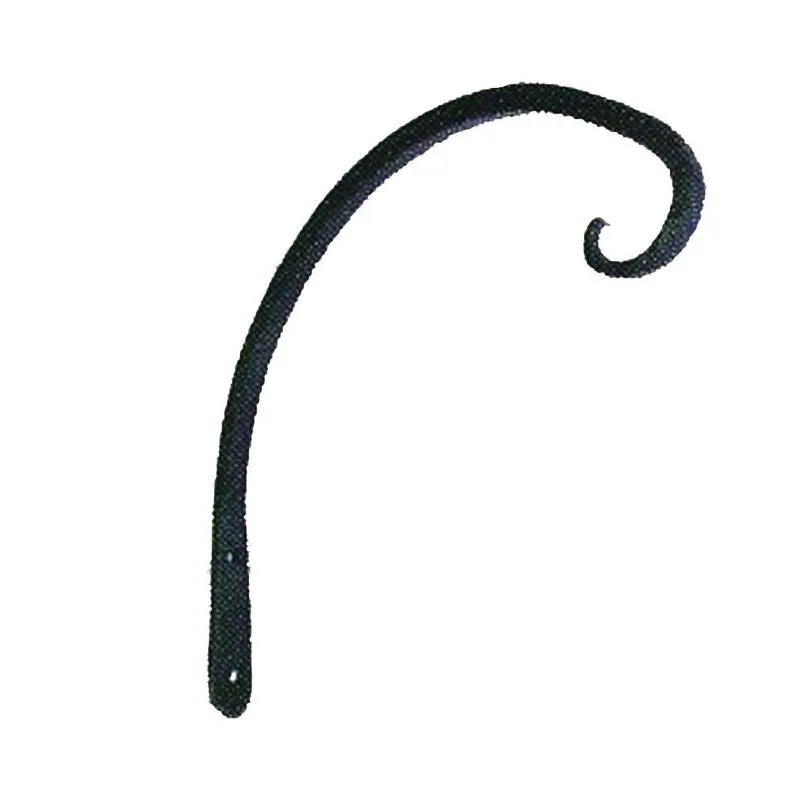 Hookery Curved Hanger Downturn Hook 8in Black