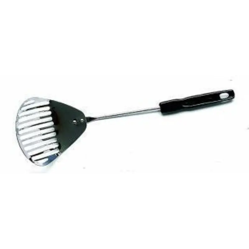 Chrome Litter Scoop w Plastic Handle 4.5x4.75x3