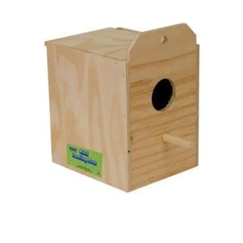 Reversed Parakeet Nest Box 7.5x7.75x6.25 Nat