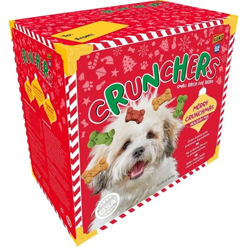 Crunchers Holiday Small Batch Dog Treats Gift Box
