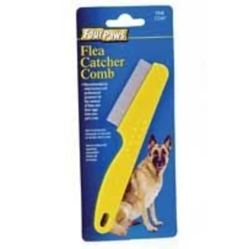 Flea Comb 3.25 x 0.5 x 7.5 Blue
