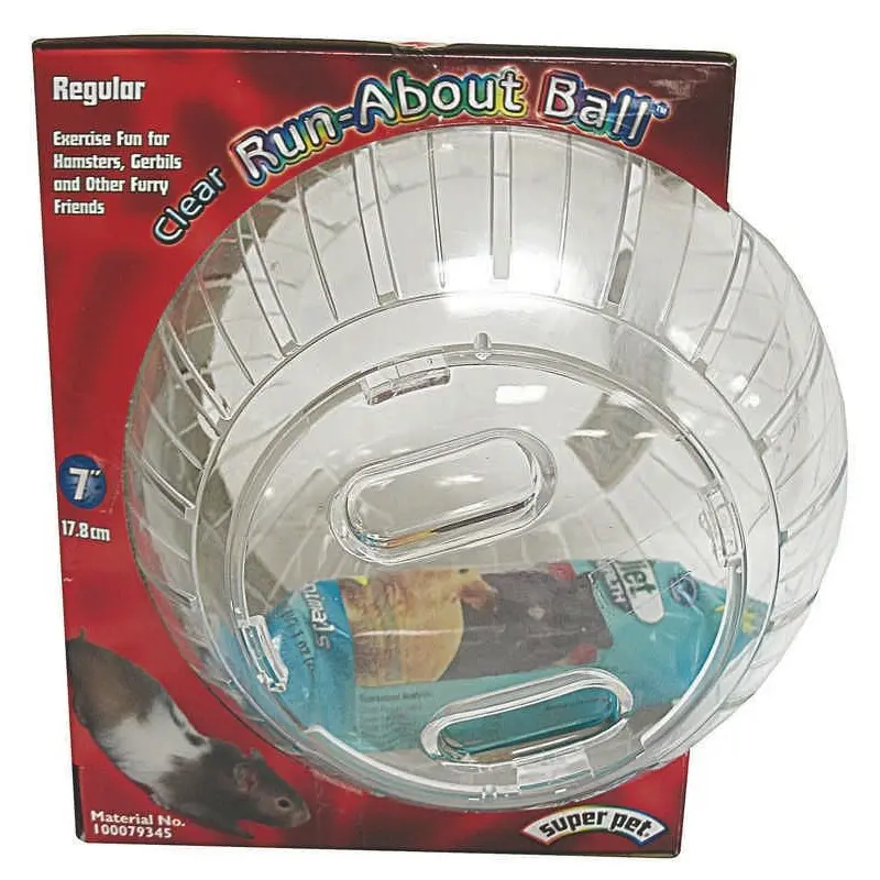 Hamster Run About Ball 12.5 x 8 x 10 Clear