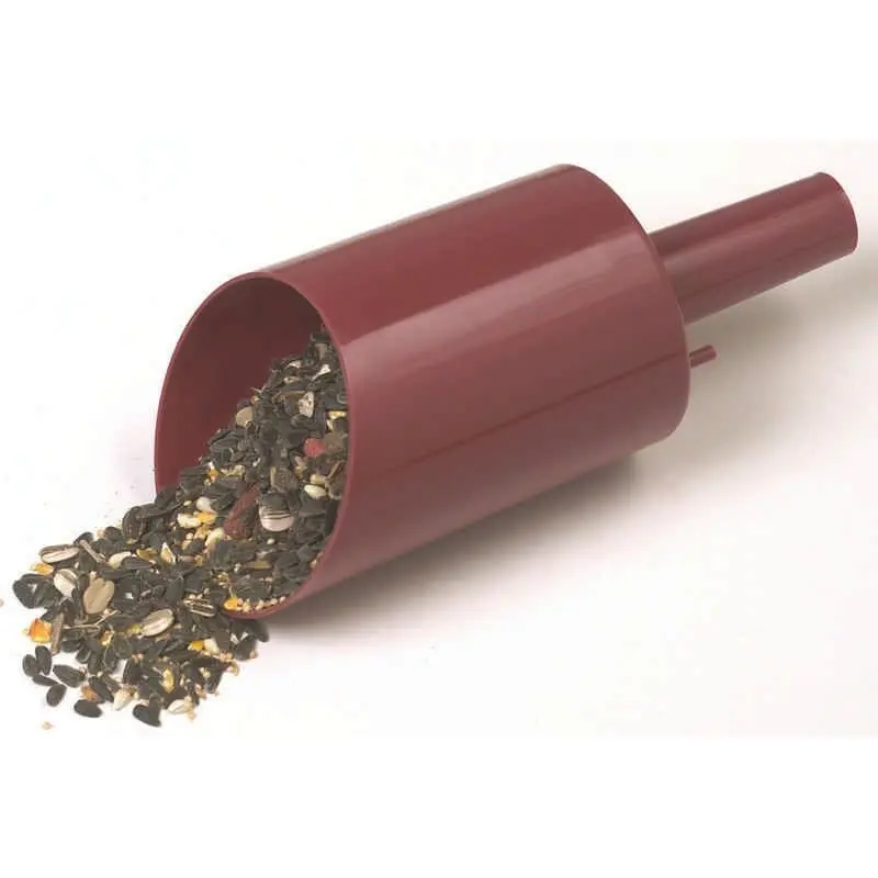 Bird Seed Scoop And Funnel Maroon