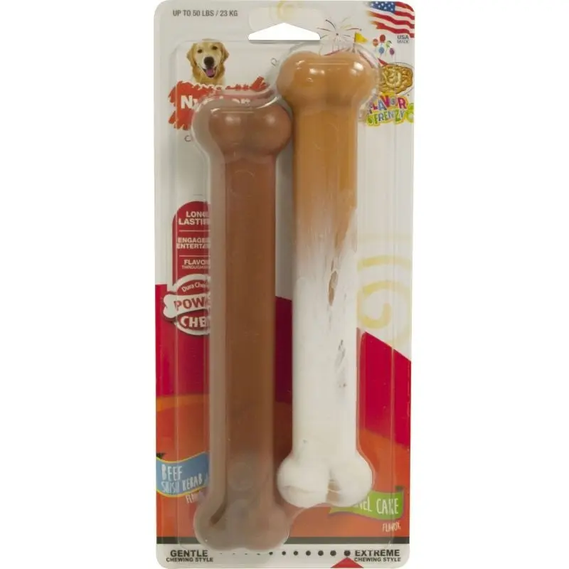 Nylabone Flavor Frenzy -2 Pk-Beef Funnelcake GNT