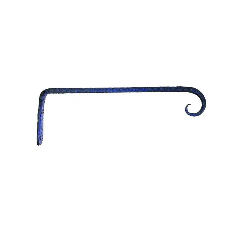 Hookery Straight Hanger Downturn Hook 12 Black