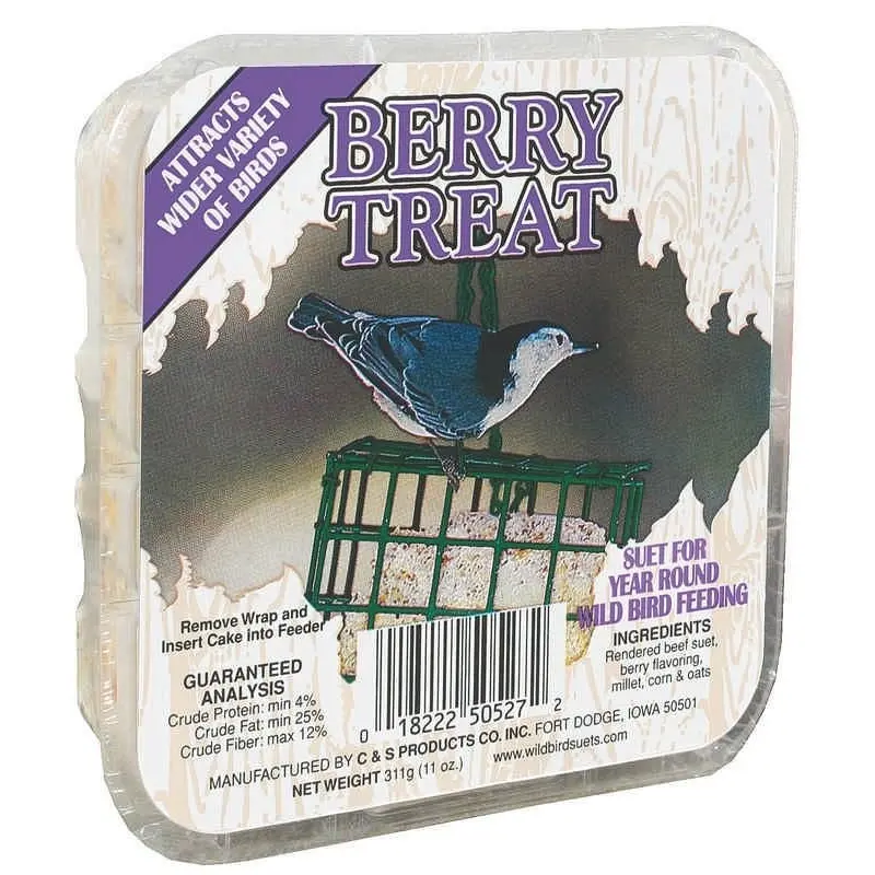 C/S Suet Treat Cake For Wild Birds 11.75oz Berry