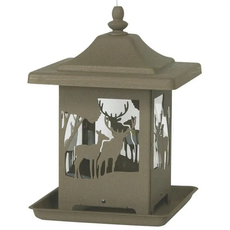 Homestead Ornamental Bronze Wilderness Bird Feeder