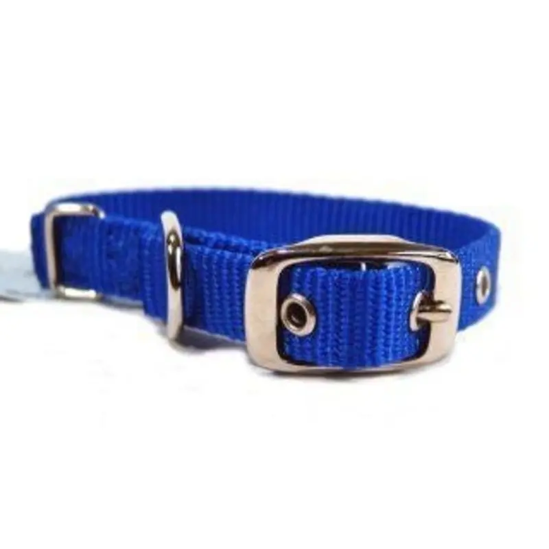 Single Thck Nyln Dlx Dg Collar 5/8 X14 Blu