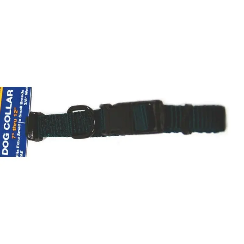 Adjustable Dog Collar 3/8 X7-12 Hunter Grn