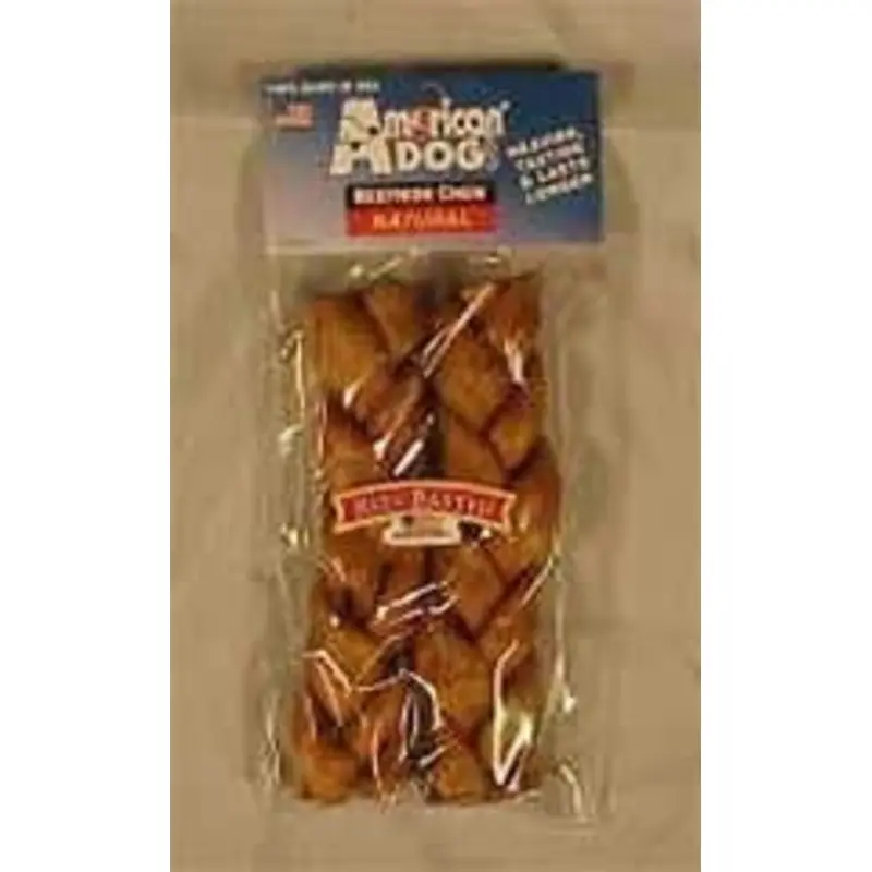 Braids Rawhide Dog Treats 2 Pack Beef