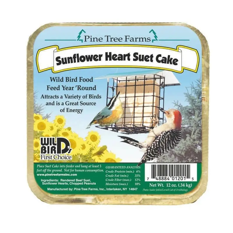 Sunflower Hearts Suet Cake 12oz