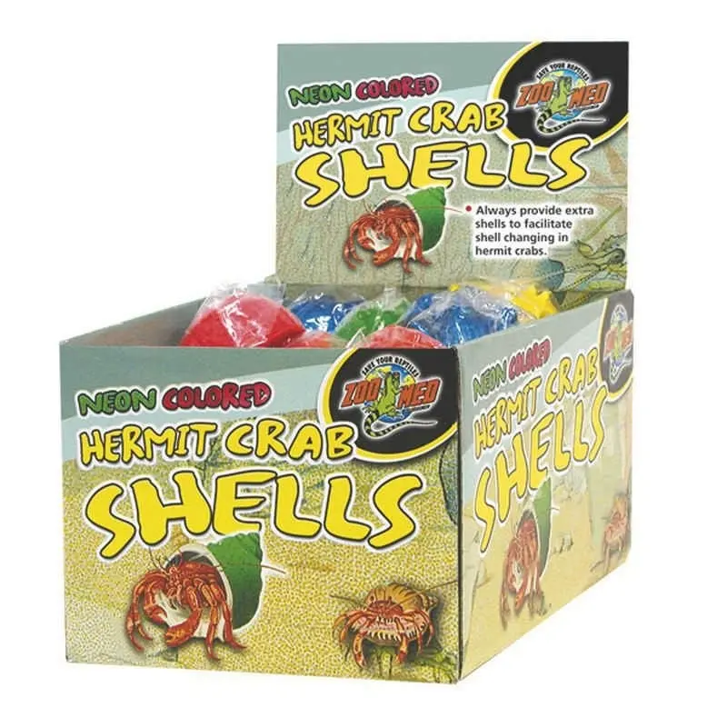 Hermit Crab Neon Shells 36 pc Assorted