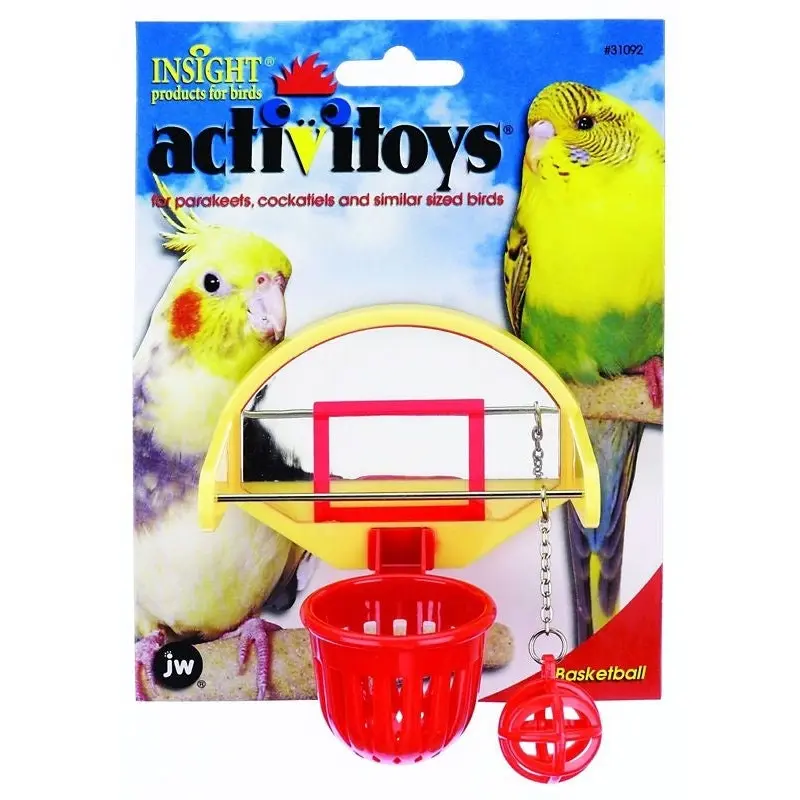 JW Pet Activitoy Birdie Basketball Bird Toy