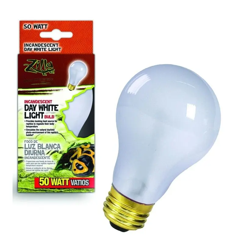 Zilla Day White Light Incandescent Bulb 50 Watt