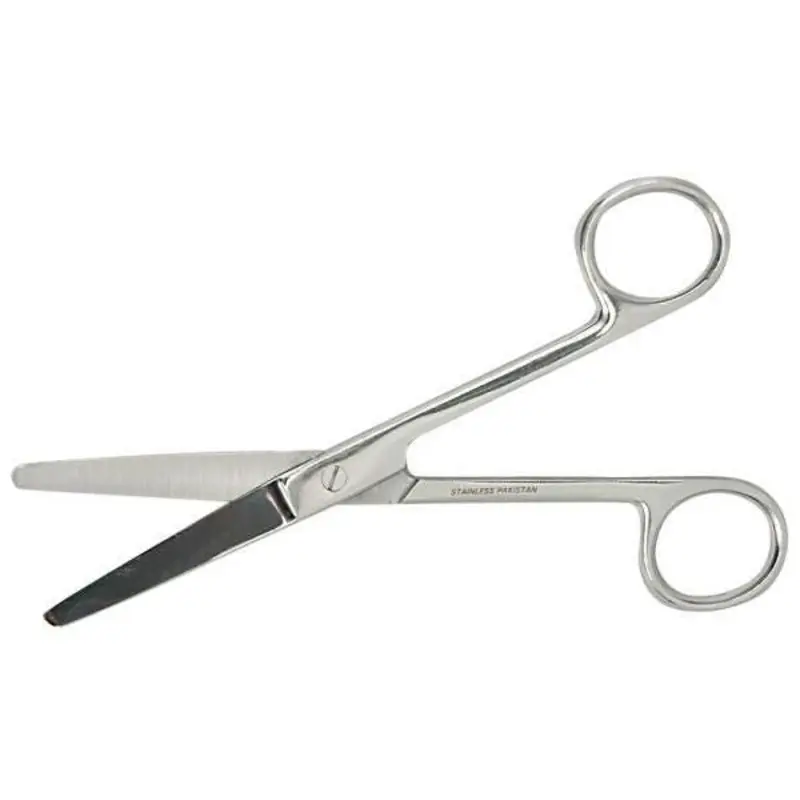 6" curved shear/blunt tip