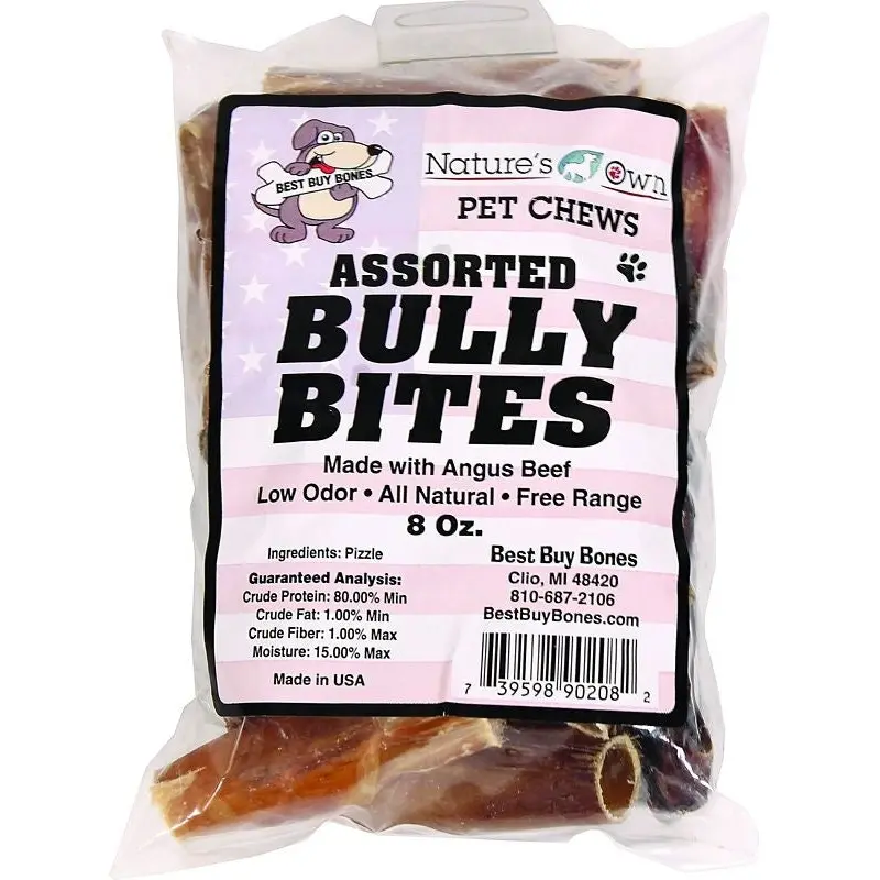 Natures Own Pet Chews Usa Bully Bites 8oz