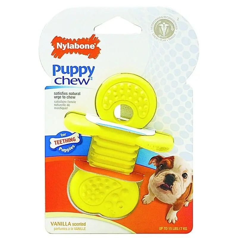 Nylabone Rhino Puppy Teether SM Ylw