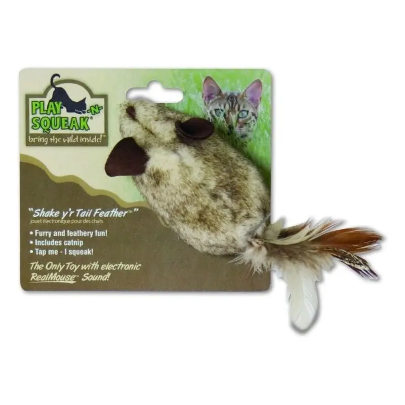 Play N Squeak Shake you Tail Feather Cat Toy