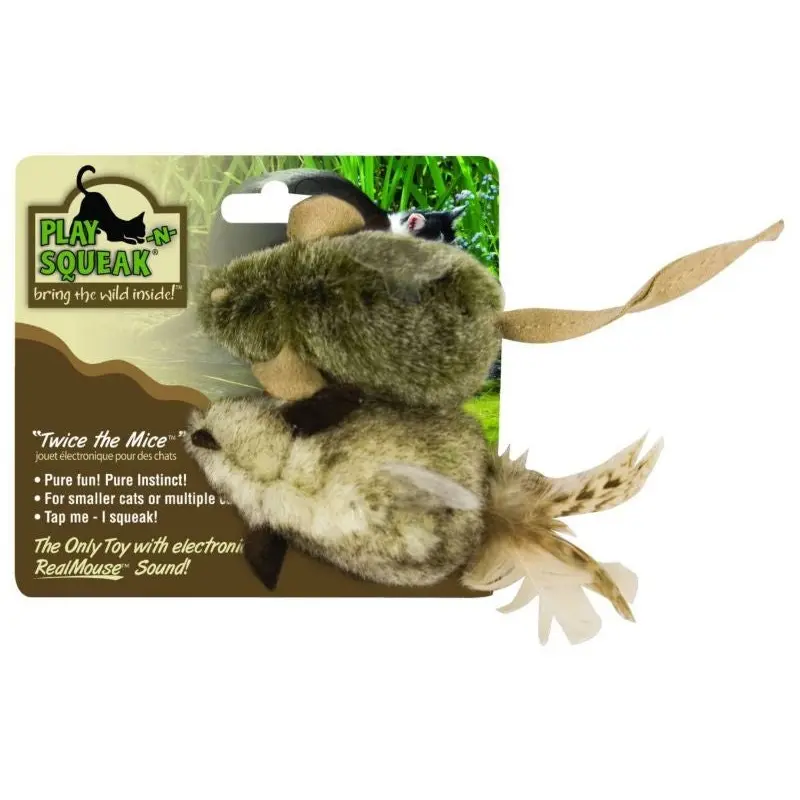 Play-N-Squeak Twice the Mice Cat Toy