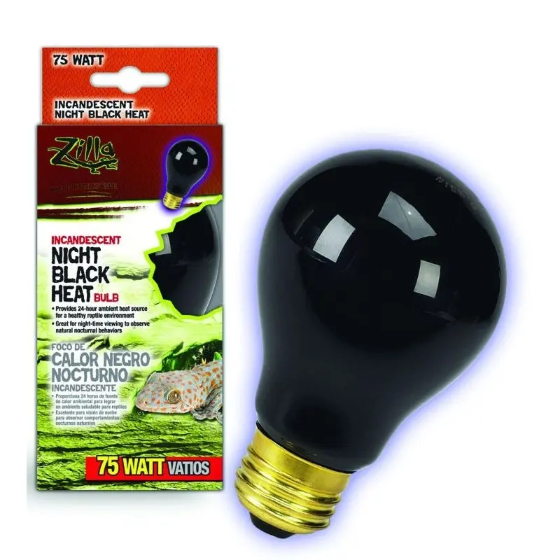 Zilla Night Black Incandescent Bulb 75 Watt