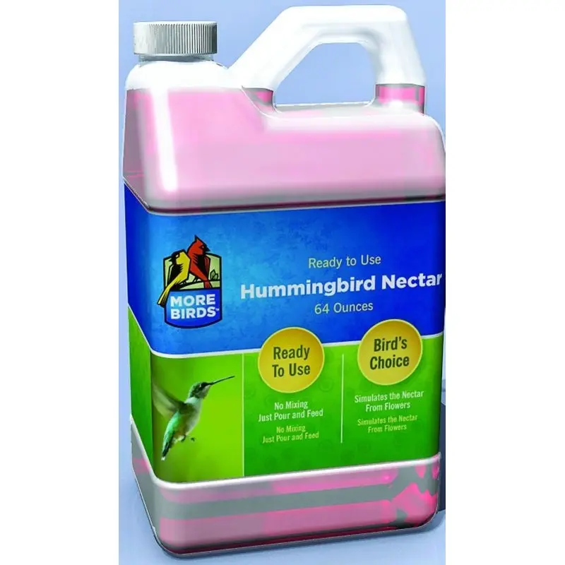 More Birds Ready To Use Hummingbird Nectar 64oz