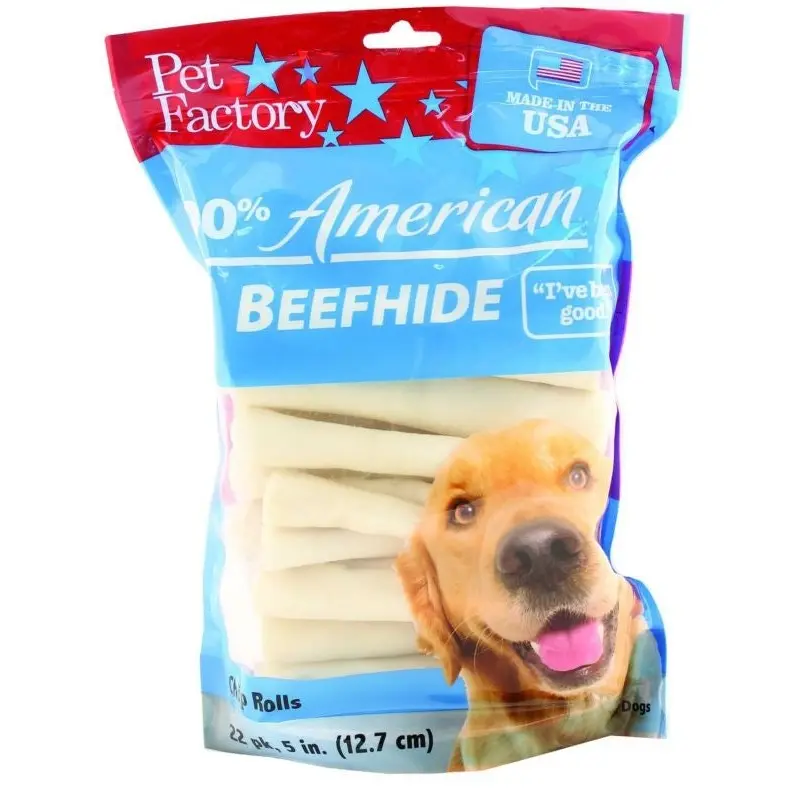 Pet Factory Chip Roll Dog Rawhide 22 Pack