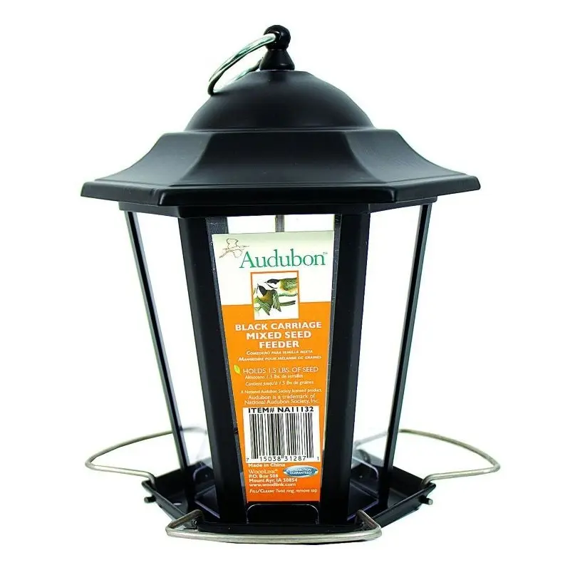 Audubon Black Carriage Mix Seed Feeder 1.5lb Blk