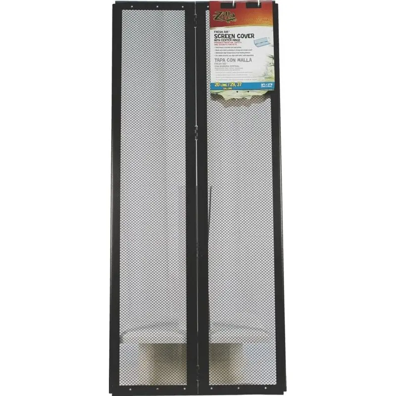 Fresh Air Screen Cover With Center Hinge 30 Black