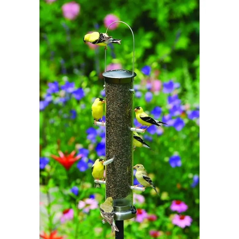 Aspects Nyjer Tube Feeder Medium Brushed Nickel