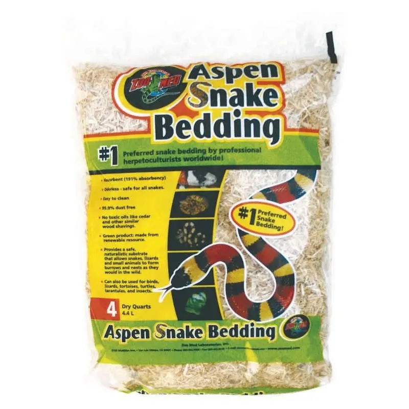 Aspen Snake Bedding 4 Quarts Natural
