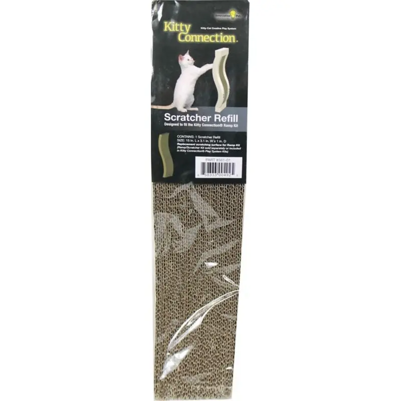 Kitty Connection Corrugate Replace Scratcher Brn