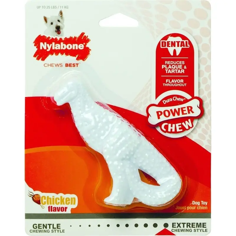 Nylabone Dura Chew Dental Dino Regular Chicken