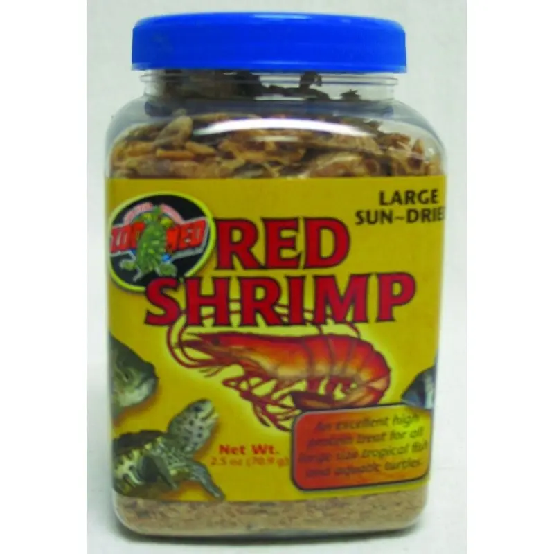 Zoo Med Large Sun-Dried Red Shrimp 2.5 oz.