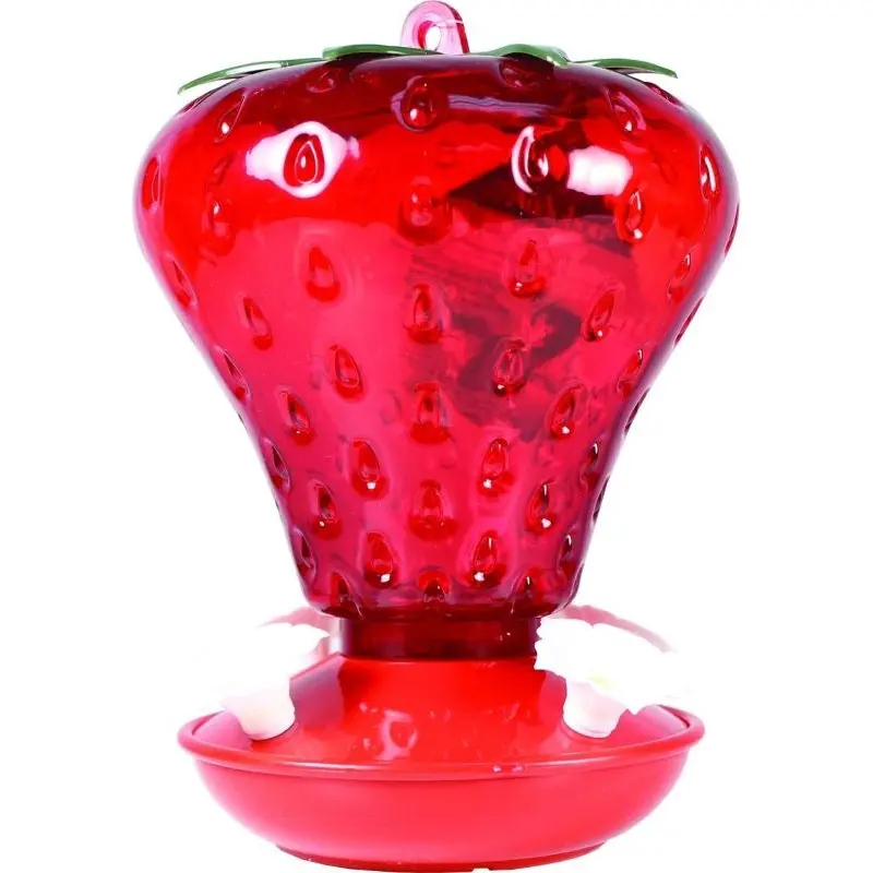 Audubon Strawberry Shaped Hummingbird Feeder 40oz