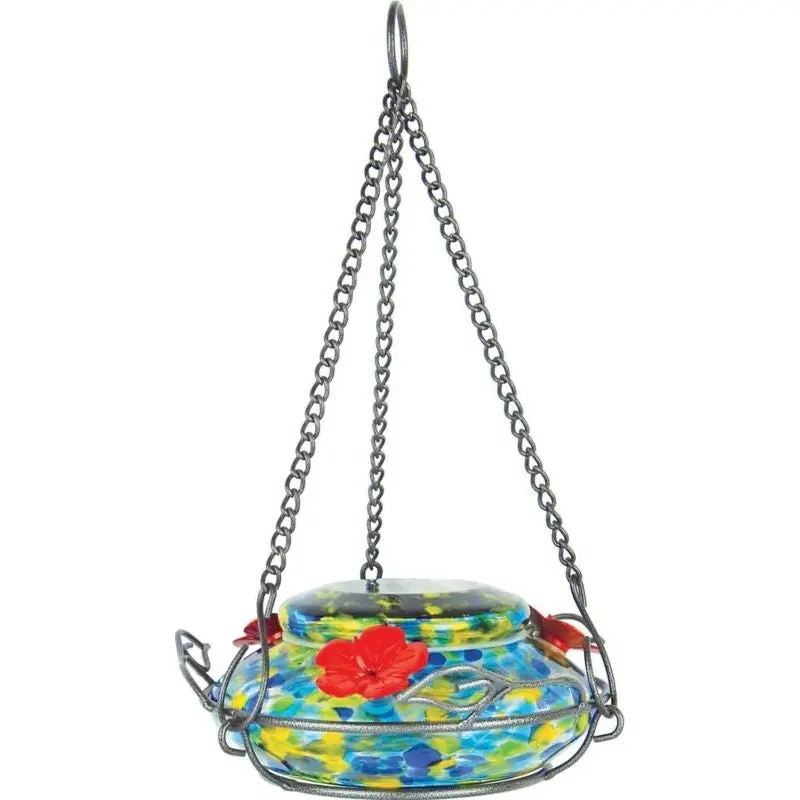 Illuminated Top-Fill Hummingbird Feeder Blue