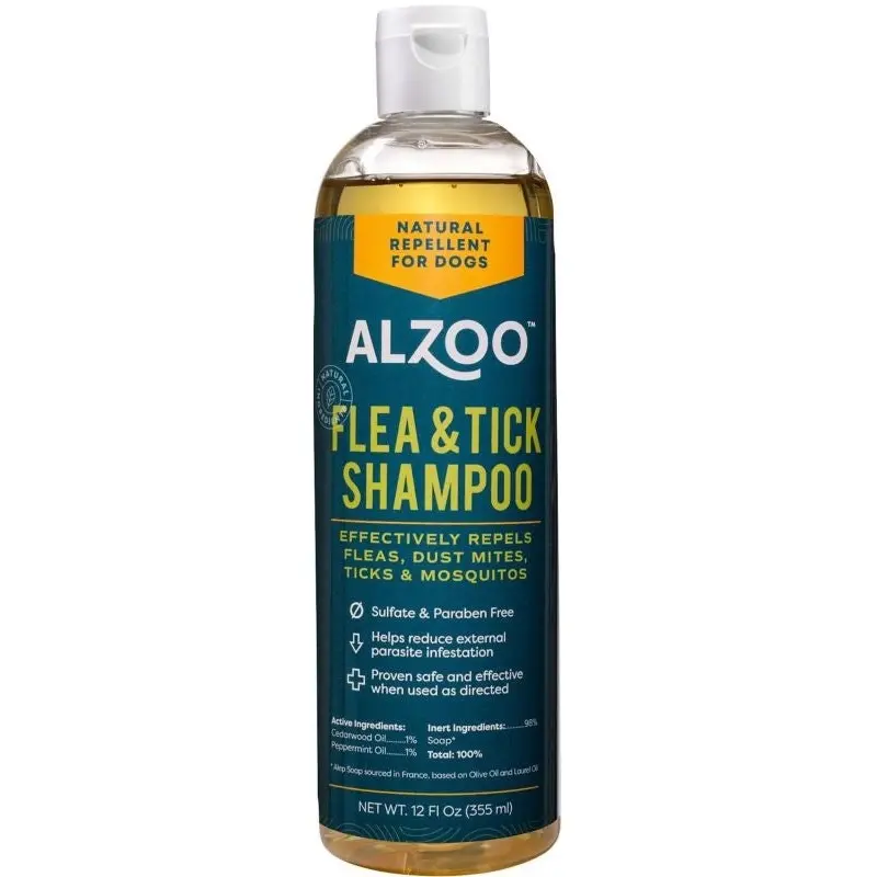 Alzoo Plant Based Flea And Tick Shampoo 12 Oz