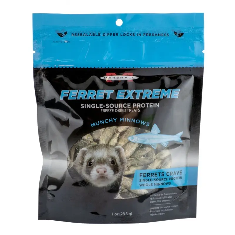 Marshall Freeze Dried Munchy Minnows Ferret Treat