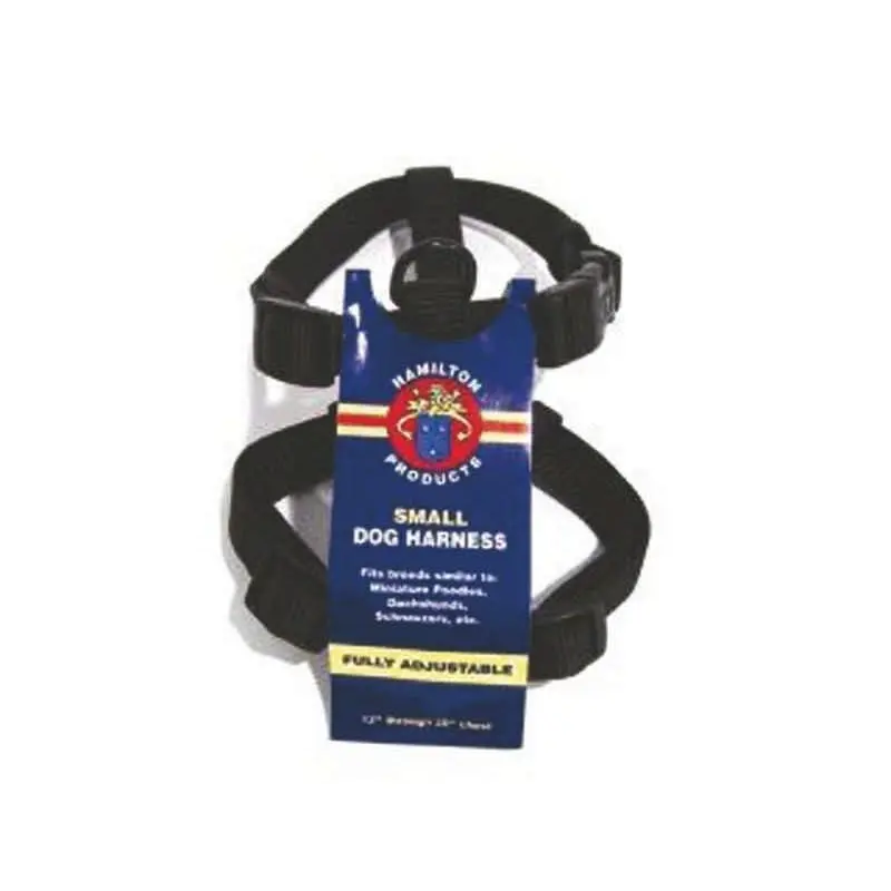 Adjustable Comfort Dog Harness 5/8 X12-20 Black